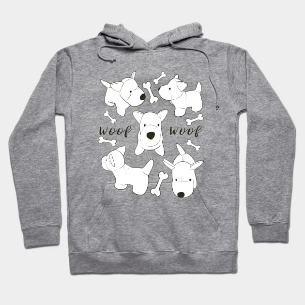 Woof woof Hoodie by Mimie20